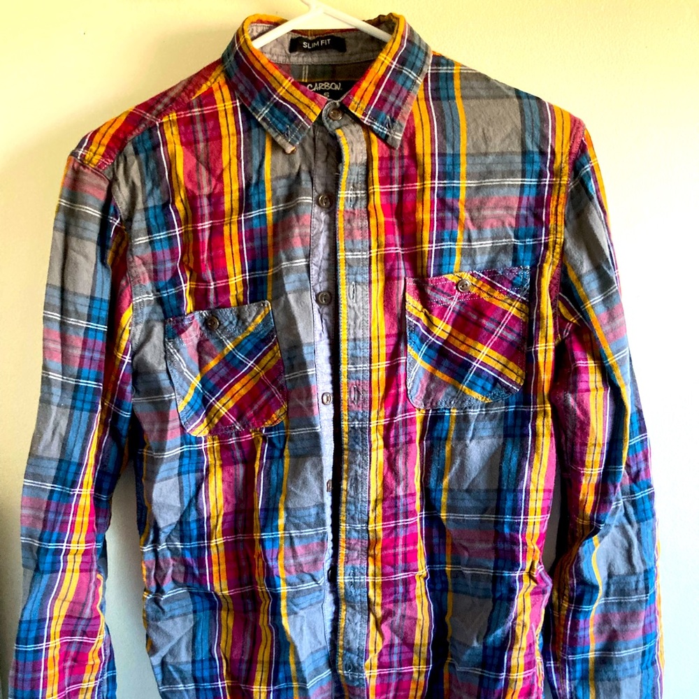Mens Carbon button-down